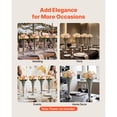 thumbnail image 5 of 4 PCS Crystal Wedding Flower Vase 20 in Tall Flower Table Centerpieces Crystal Cylinder Banquet Vases Easy Installation Versatile Arrangement Stand for Party Events Room Home Decor Silver, 5 of 12