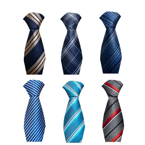 TELOLY 6Pcs Ties for Men,Elegant Lines Mens Ties,Personal Expression Mens Tie,Color Mixing1