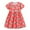 Strawberry, variant on Diliba Toddler Girls Cotton Casual Dresses Cartoon Print Short Sleeve Dresses for Kids 1-7 Year