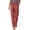 Red, variant on CQONEPT Plus Size Cargo Pants for Women Strech High Waisted Button Straight Leg Pant Outdoor Hiking Trouser with Pockets Khaki 2XL