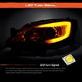 thumbnail image 5 of AKKON - [C-Style] For 2008-2014 Subaru Impreza WRX LED DRL Tube Switchback Turn Signal Projector Headlights, 5 of 7