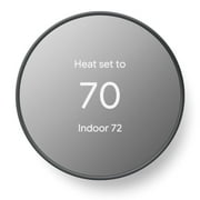 Google Nest Thermostat - Smart Thermostat for Home - Programmable Wifi Thermostat - Charcoal