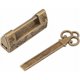 thumbnail image 3 of Candado vintage chino Mini llave de flor tradicional china con candado, estilo chino para muebles vintage Candado vintage (bronce), 3 of 5