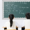 thumbnail image 5 of Trianu 2 Rolls Bulletin Board Borders, 2.24in x 32ft Scalloped Bulletin Board Paper with 80 Pieces Glue Points for Blackboard Classroom School Office Home Desk Poster Decoration, Black, 5 of 8