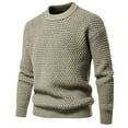 thumbnail image 6 of Yiliang Cable Knit Cardigan Sweater for Men Fall and Winter Long Sleeve Warm and Thermal Top Clothes ,Khaki,S, 6 of 6