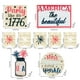 thumbnail image 4 of Bandejas de madera con adornos para el Día de la Independencia, ideales para el estudio, el escritorio del hogar, regalos, decoraciones de tablero, bandeja de madera de 2 niveles, plegable y, 4 of 4