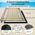 thumbnail image 6 of Outdoor Picnic Blankets Waterproof, Portable Sandproof Outdoor Blanket Mat with 3 Layers, Large Picnic Blanket Foldable for Park, Grass, Hiking, Camping, Travle and Beach 80" x 60", 6 of 6