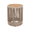 Teak & Beige | End Table, variant on Tcbosik Round Side Table for Indoor & Outdoor, 15 Inch Weather-Resistant Accent End Table, Rattan Rope & Acacia Wood Table with Metal Frame for Patio, Garden, Balcony, Space Saving, Teak & Beige