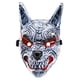 thumbnail image 3 of Tocado decorativo de Halloween de lobo para representaciones teatrales de carnaval y disfraces. Gris, 3 of 9