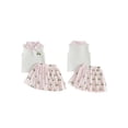 thumbnail image 2 of BemeyourBBs Toddler Baby Girl Summer Clothes Infant Baby Summer Clothes Button Down Collar Sleeveless Vest Tank Tops Golf Cart Print Elastic Waist Pleated Skirt Set, 2 of 9