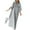 Grey, variant on Women's Summer Casual Loose Print T-Shirt Dress Long Sleeve Comfortable Flowy Beach Tunic Stylish Versatile Outfit Womens Casual Trendy Midi Dresses