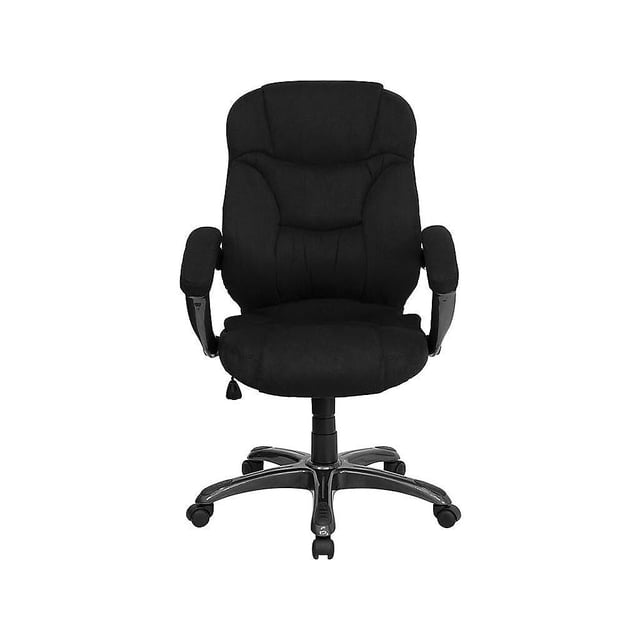 Scranton & Co Chaise de Bureau Rembourrée à Dossier Haut, Noire