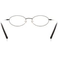 thumbnail image 4 of Unisex Optical Eyewear - Oval Shape, Metal Full Rim, Shiny Gunmetal, 4 of 4