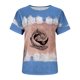 thumbnail image 4 of Top casual de manga corta para mujer con cuello redondo y estampado de degradado sexy de verano Fridja ghk4738, 4 of 4