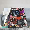 thumbnail image 4 of Ghost-Face Blanket Scary Movie Anti-Pilling Throw Blanket Plush Blanket Lightweight & Ultra-Soft, Warm & Comfy Flannel Fleece Blanket for Couch, Bed, Sofa, 40x50, 4 of 6