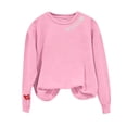 thumbnail image 4 of Camiseta con Capucha Suelta de Moda Impresa de Manga Larga para las Mujeres, Camisetas de Manga Larga para las Mujeres Cuello Redondo Casual, 4 of 7