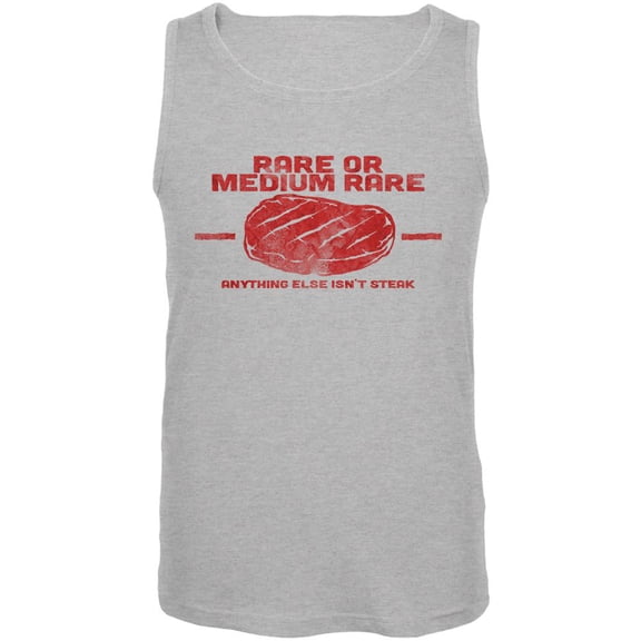 Steak Rare of Medium Rare Mens Tank Top Heather X-LG