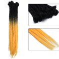 thumbnail image 2 of MesaSe Rallonge de Dreadlocks Ombrée pour Cheveux Hip-Hop Synthétique Résistante à la Chaleur Crochet Tressage Fait Main Rallonge Torsadée Tressage pour Femmes Auburn Foncé 20”-35g, 2 of 5