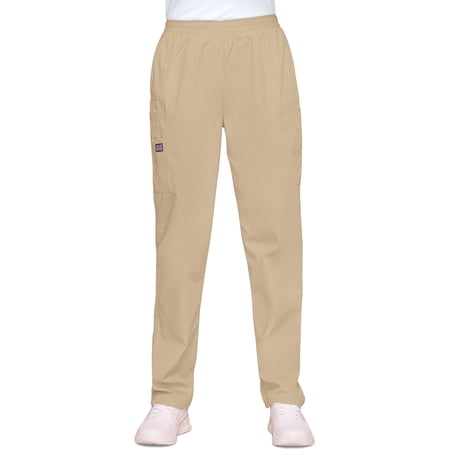 Cherokee Workwear Women s Scrubs Pant Natural Rise Tapered Pull-On Cargo 4200
