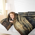 thumbnail image 4 of Homewish Vintage Oil Painting Full Size Comforter Sets,Galaxy Starry Night Bedding Comforter Set,Stars Moon Print Bedding Sets Girls Teens,Breathable Home Decor Reversible,3pcs, 4 of 8