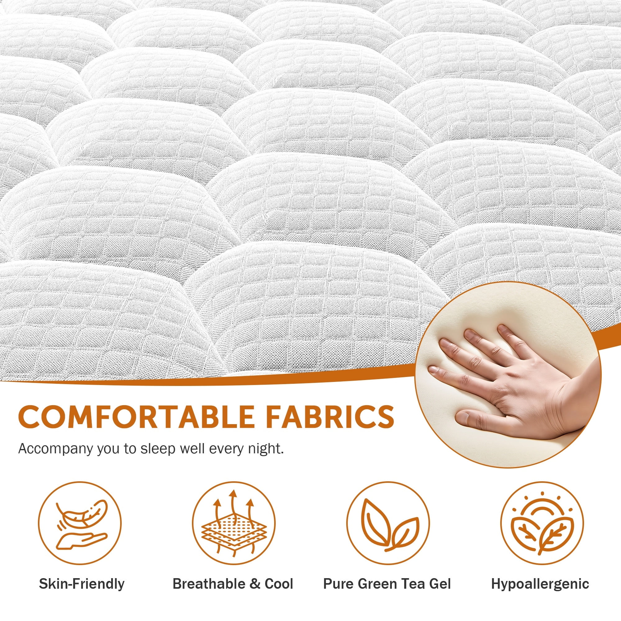 12 Inch Full Size Mattress, Holaki Hybrid Memory Foam Mattress in a Box with Pocket Springs for Cool Night & Pressure Relief, Full Mattress Medium Firm, CertiPUR-US & OEKO-TEX