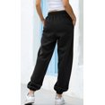 thumbnail image 2 of chouyatou Women's Sports High Waisted Loose Baggy Fleece Gym Jogger Sweatpants with Pocket, 2 of 5