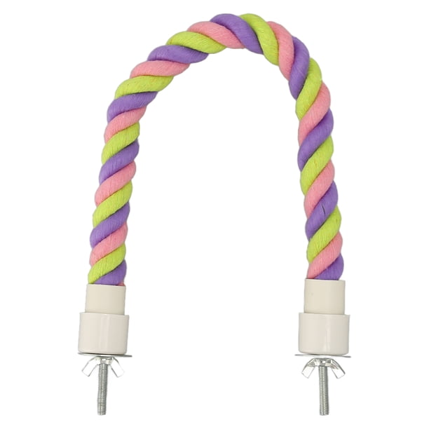 Juguetes para pájaros con cuerda de escalada percha de cuerda para loros resistente a mordeduras interactiva multiusos colorida para periquitos periquitos y agapornis ANGGREK Otros