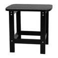 thumbnail image 2 of Emma + Oliver Indoor/Outdoor Polyresin Adirondack Side Table for Porch, Patio, or Sunroom in Black, 2 of 9