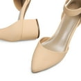 thumbnail image 5 of BURUDANI Women's Strappy Chunky Heel Dress Pump Shoes, 5 of 8