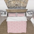 thumbnail image 3 of Designart 'Cute Pink Tiled Pattern' Rustic Duvet Cover Set, 3 of 4