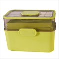 thumbnail image 1 of Transparent Three-Layer Folding Storage Box with Detachable Medicine Box Portable Medicine Storage Container,1 x Storage Box, 1 of 6