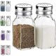 thumbnail image 1 of Salt- och pepparkvarnset, saltkar med rostfritt lock - glasburkar för kryddor, 1 of 5
