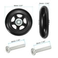 thumbnail image 2 of Uxcell Replacement Luggage Suitcase Wheels Kit, 84mmx24mm Swivel Caster Wheels, 2 of 6