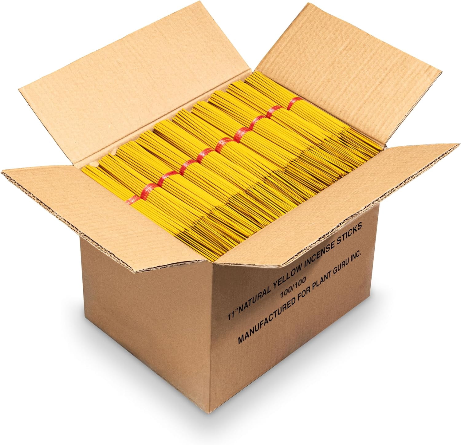 10000 Unscented (Yellow) Incense Sticks 11" Bulk Wholesale - 100% Natural Joss and Bamboo Punk Blanks - Great for DIY Aromatherapy Incense Making.