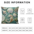 thumbnail image 5 of Creowell Sea Shells Starfish Square Pillow Covers, Cute Blue Ocean Cartoon Beach Shells Pillow Case Cushion for Sofa Bedroom Car,Multi-Size White, 5 of 5