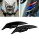 thumbnail image 3 of 2 pegatinas decorativas para alerones de carenado de motocicleta para la mayoría de scooters y motocicletas. Negro, 3 of 8