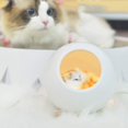 thumbnail image 3 of Un juego (verde, aproximadamente 130 × 130 × 143 mm) de luz nocturna recargable para casa de gato, lámpara de gatito lindo, ambiente hogareño para gato, luz decorativa para dormitorio para mujer, 3 of 5