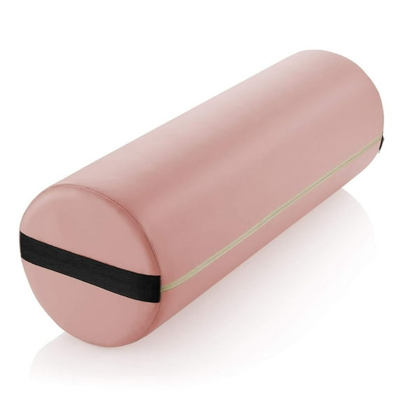 KriKac Jumbo Round Massage Table Bolster Pillow Pad - 26 x 9 Inch -