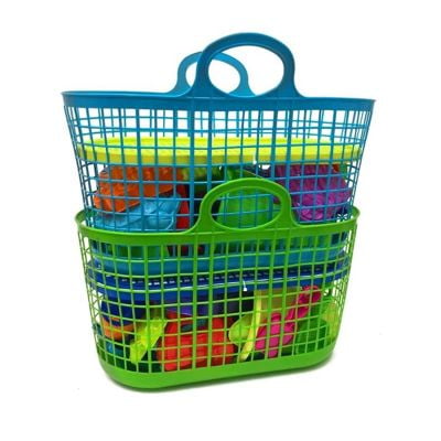 pink toy baskets