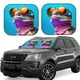 thumbnail image 1 of Balery Lizard With Sunglasses Colorful Parasol para parabrisas de coche de 2 piezas | Parasol plegable para parabrisas delantero de coche para la mayoría de sedanes-Small, 1 of 6