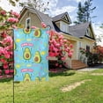 thumbnail image 3 of Zufioo Avocado Work Out Print Double Sided Garden Flag, Outdoor Decorative Flag, Garden Yard Flag, Ideal Home Decoration-28"x40", 3 of 9