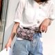 thumbnail image 1 of Estampado de serpiente Mujer Cadena Cintura Riñonera Paquetes Cuero Cofre Bolsas (Rosa) Tmvgtek Para estrenar, 1 of 8