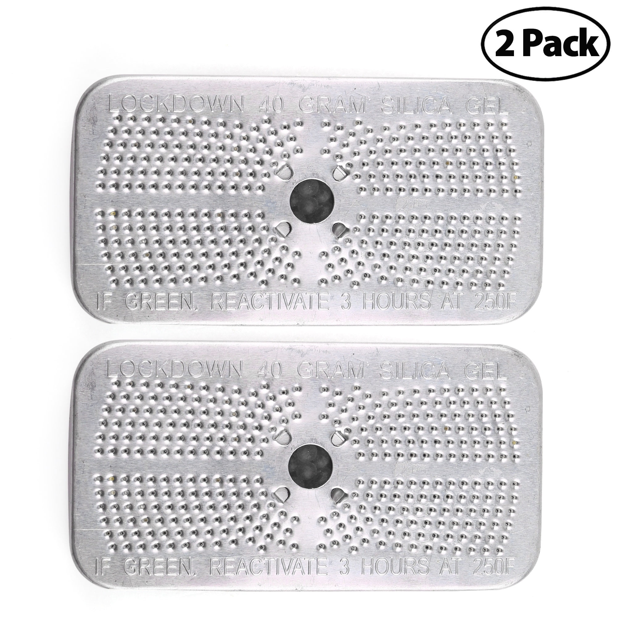 Silica Desiccant Canister, 40 Gram, 2Pack Orange Color Change