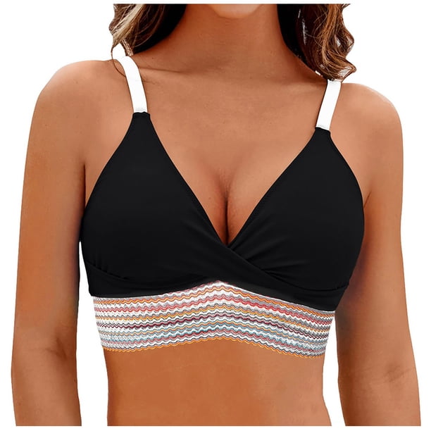 Traje de Baño de Color Sólido de las Mujeres, Impreso Conservador Plisado una Pieza con Cuello en V para la Playa Y la Piscina, Conjunto de Trajes de Baño de Verano Sexy