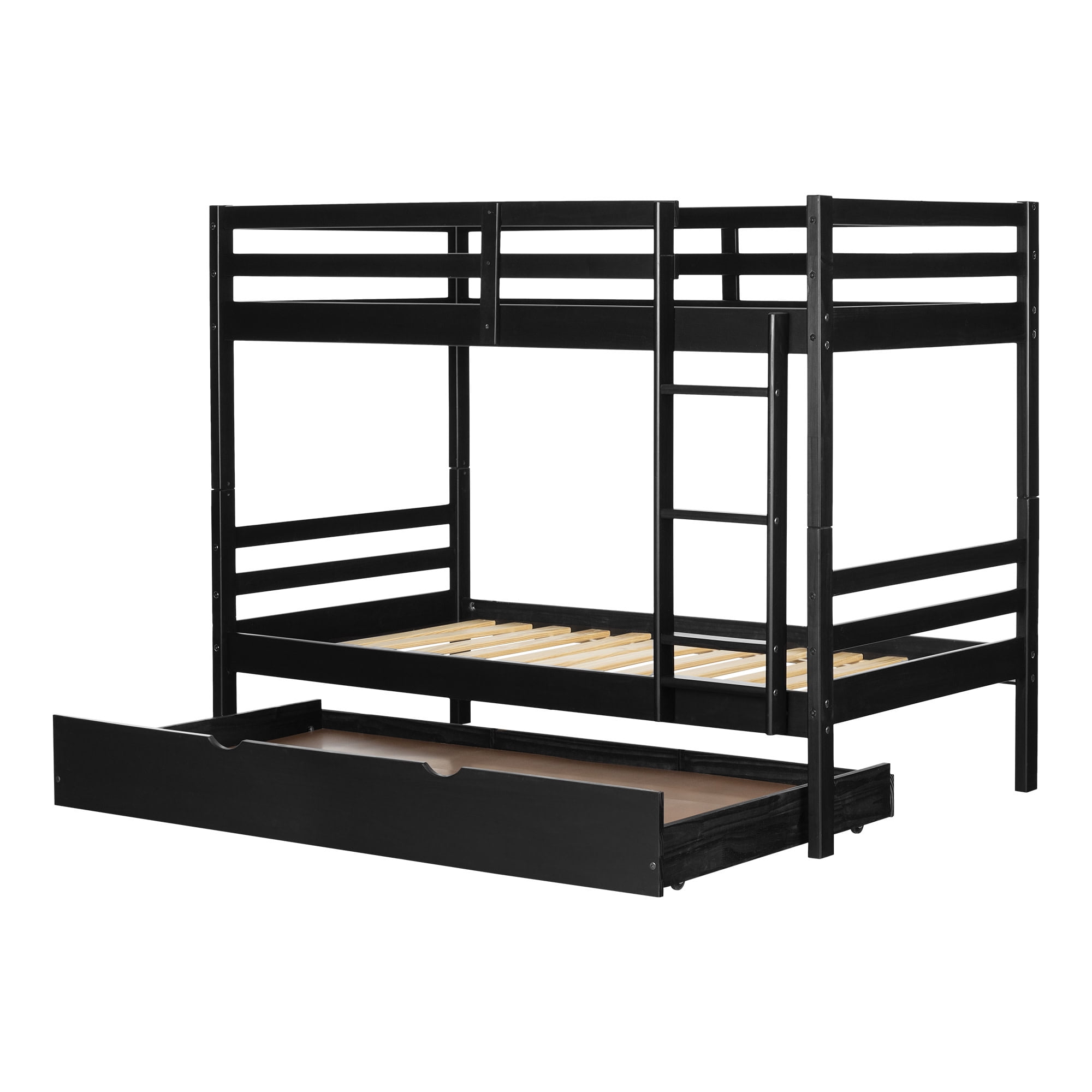 Fakto Bunk Beds with Trundle Matte Black