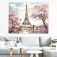 thumbnail image 1 of Cuadro Canvas Paisaje Paris Rosa Tipo Oleo Grande Decorativo, 1 of 4