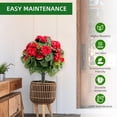 thumbnail image 5 of 2/4 Pack Artificial Flower Ball Trees with Ground Spike – Fake Topiary Plants Artificial Topiary Ball for Indoor & Outdoor Decor, UV-Resistant PE Boxwood Shrubs for Home Garden, Patio, Porch, Wedding, 5 of 9