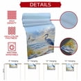 thumbnail image 5 of Coastal Birds Short Table Runner 36 Inches Long,Blue Sky Heron Seabird Tropical Beach Cotton Linen Table Runners Dresser Scarves,Tabletop Scarf Furniture Cover for Home Dinner Party Decor 13"x36", 5 of 8