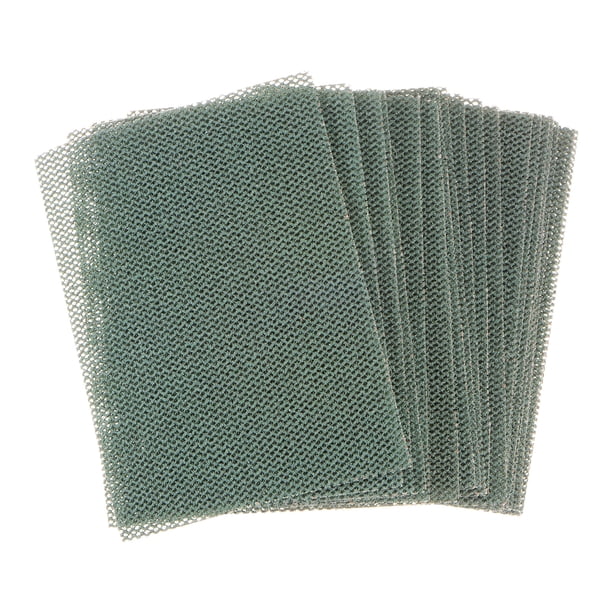 20 Piezas de Hojas de Malla de Lija de Grano 80, 3" X 4", para Lijar en Húmedo o en Seco, Almohadillas Abrasivas para Pulir y Moler Automóviles, Madera, Yeso y Metal.
