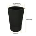 thumbnail image 2 of Uxcell Neoprene Insulated Reusable Coffee Tea Cup Sleeves  Black, 2 of 5